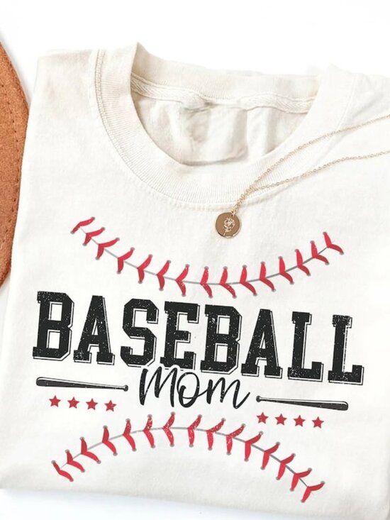 Tops - Baseball Mom Tshirt, Game Day Shirt, Baseball Mama Tee